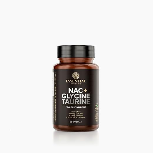 NAC + Glycine + Taurine - 90 Cápsulas - Essential Nutrition
