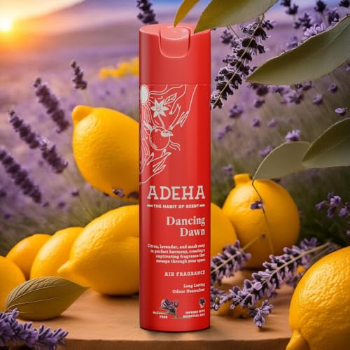 Image of Kleenest Adeha Room Air Freshener Spray Combo - Waves of Serenity & Dancing Dawn | Alcohol Free Long Lasting Fragrance for Home & Office | Room Freshener Spray Combo Pack | 218 ml x 2