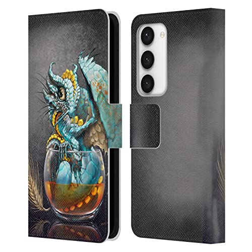 Carcasa tipo libro Samsung S23 5G ideal para reuniones con diseño de dragones Stanley Morrison