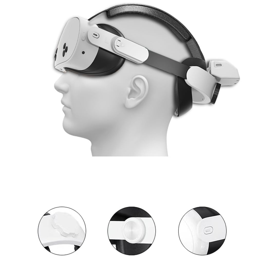 Fascia di ricarica ergonomica per cuffie MQ 2 3 3S VR facile regolazione