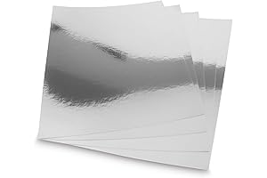 Silver Metallic Paper Sheets: Shimmering Confetti for Festive Occasions