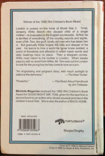 Good Night, Mr. Tom 060603224X Book Cover