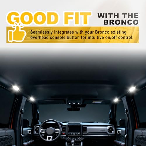 Kit de 4 luces LED interiores para Ford Bronco 21-25 miniatura 6