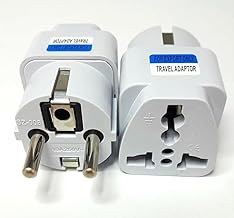 Universal travel adapter for France to Europe, USA, UK.