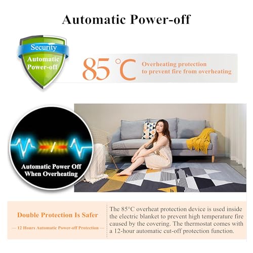 Calefactor Eléctrico Portátil Alfombra Cerámico PTC miniatura 4