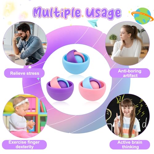 Image of Fidget Toys Adults, Sensory Toys for Kids, Gift for Boys Girls Teens Halloween New Year Party Favors, ADHD Autism Stress Relief Finger Toy