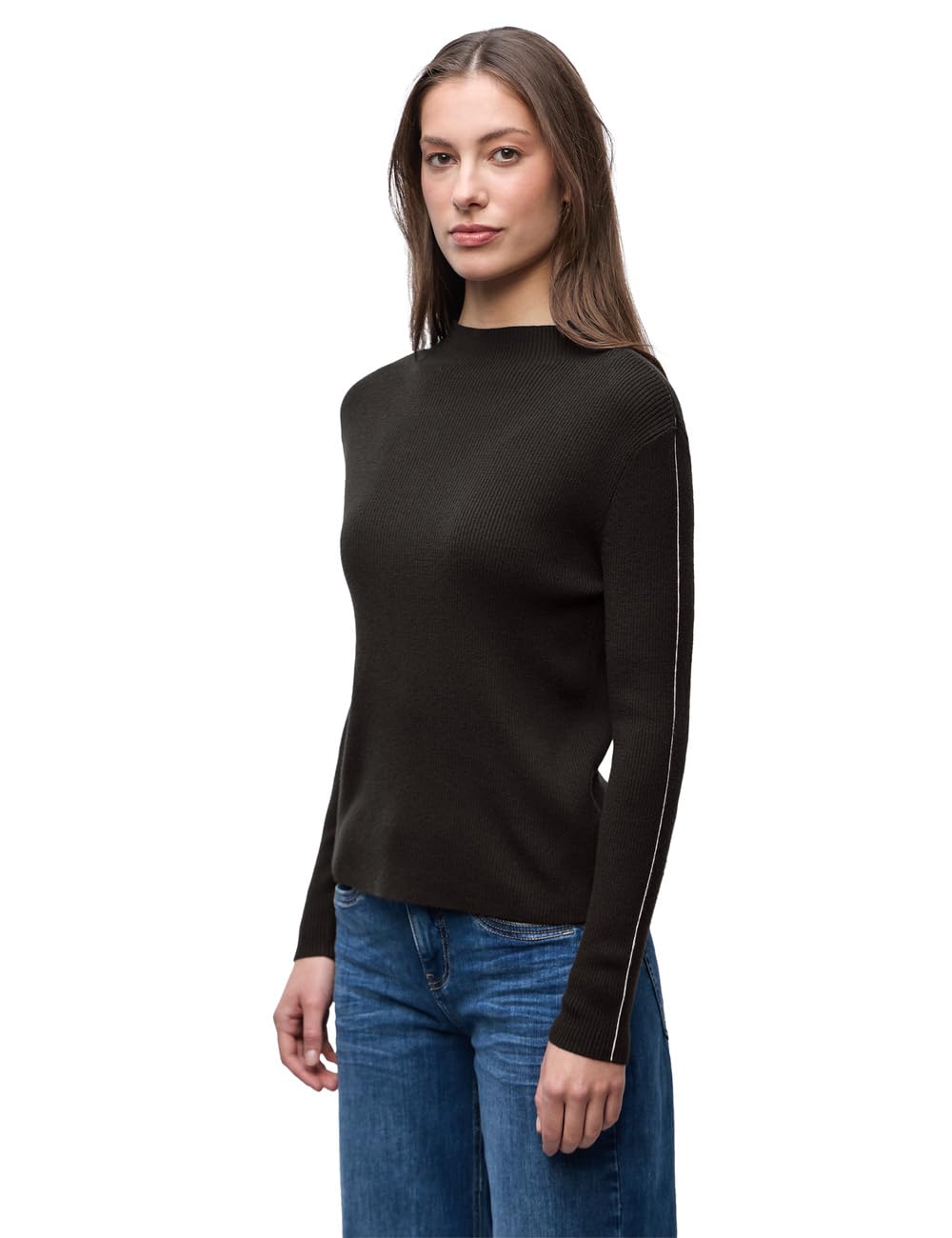 Street One Damen Pullover in Rippstruktur