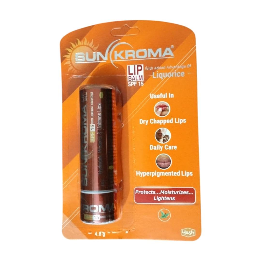 Sunkroma Spf 15 Lip Balm, All Skin Type, 4.8 G (Pack Of 2)