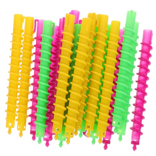 SHERCHPRY Perm Rods Set 100pcs Spiral Hair Curlers Large Size for Women Hairdressing Salon Tools Abs Material