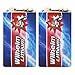 Produktbild 2 x Wilhelm Lithium 9V Block Batterie Rauchmelder 6LR61 9 Volt Batterien