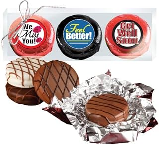 Get Well Cookie Talk Chocolate Covered Cream Filled Sandwich Cookies Trio