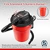 Shop-Vac 2.5 Peak HP Wet/Dry Vac Bucket Head, Fits 5 Gallon Bucket (Sold Separately), Portable Shop Vacuum, 1.25 Inch Diameter x 4 Foot Hose, 6 Foot Cord, Ideal for Jobsite, Garage, Workshop & Home #3