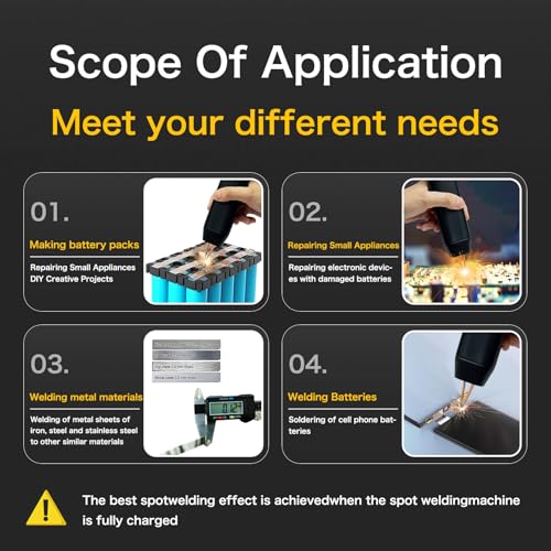 Yatointo YATO-DCDHJ-11G Battery Spot Welder, Mini Spot Welder 11 Gear Adjustable Battery Welder thumb #5