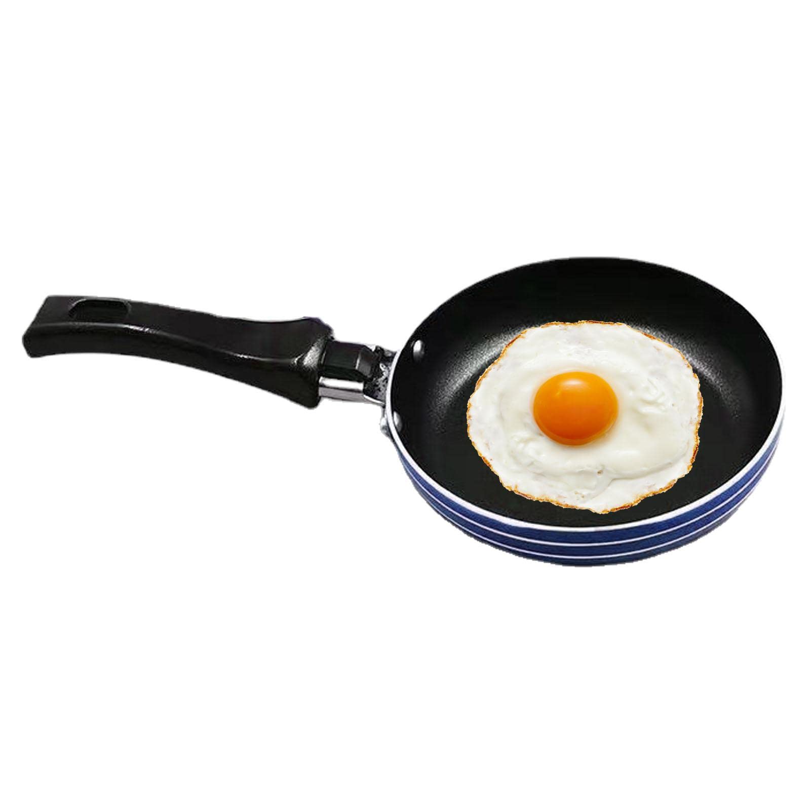 Random Color Frying Pan - Steel Egg And Omelet Pan, Non-Stick, Multipurpose, Medium (12Cm Diameter),