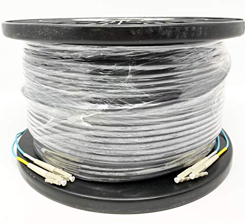 Riteav - Direct Burial/Outdoor Lc-Lc 2-Strand Fiber Optic Cable - Om3 Multimode (50/125) - 200M (656Ft) #TOP15