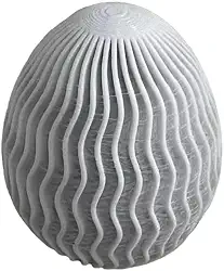 Ovo de Páscoa para Decoração (Pílula) (Branco)