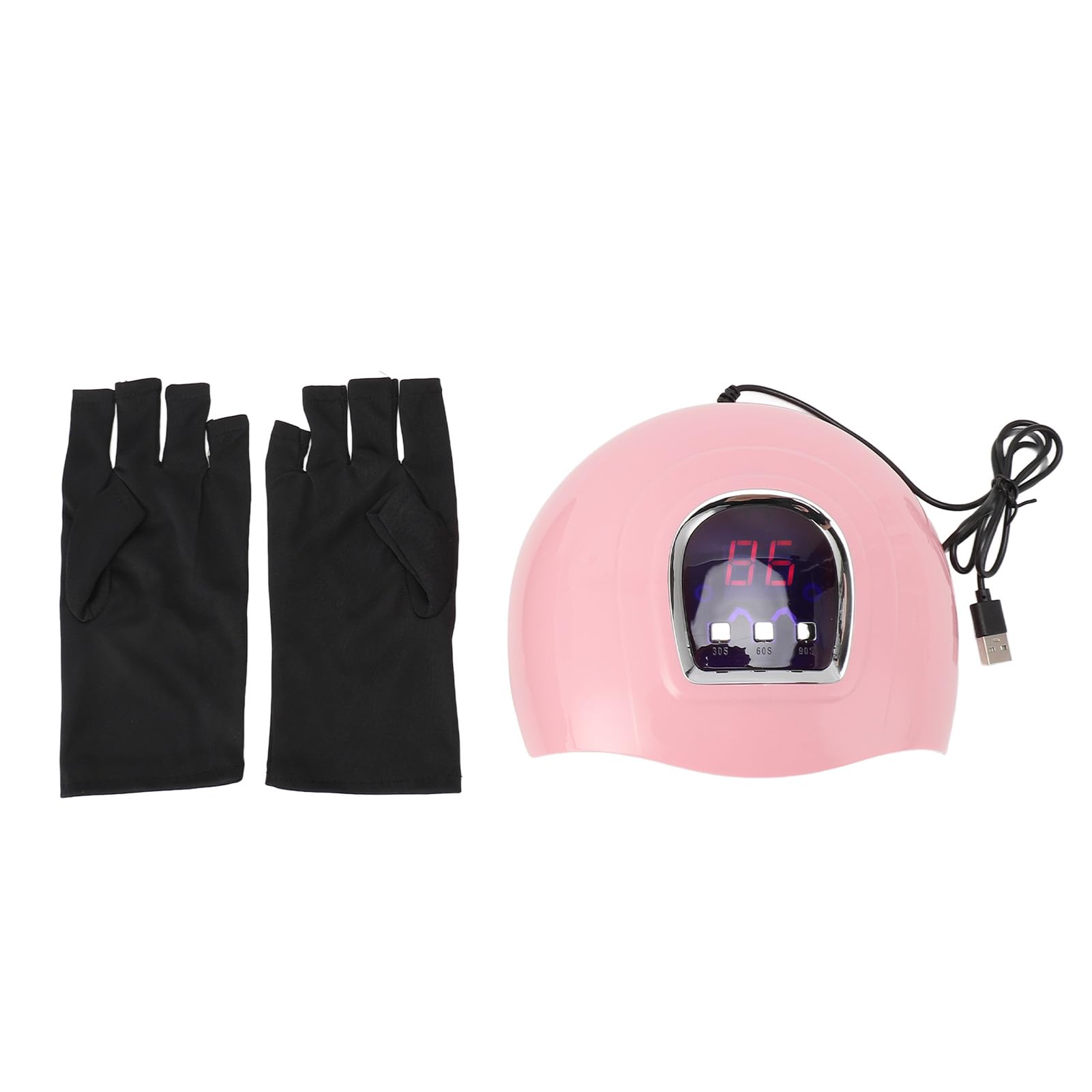 USB Gel Polish Nail Dryer with 18 LED Light Chips, Portable Nail Art Curing Lamp for Salon and Home Use, Fast Drying Gel Nail Dryer Compatible with Power Bank