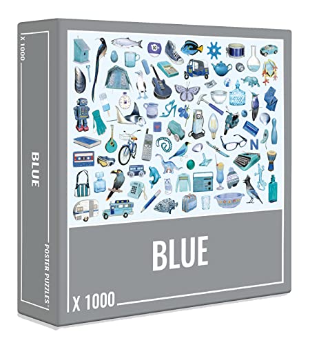 Cloudberries Blue Puzzle, 1000 Teile Puzzle für Erwachsene, Blaue Puzzles, Detaillierte Puzzles für Erwachsene, 1000 Teile Puzzles, Blaue Geschenke für Erwachsene