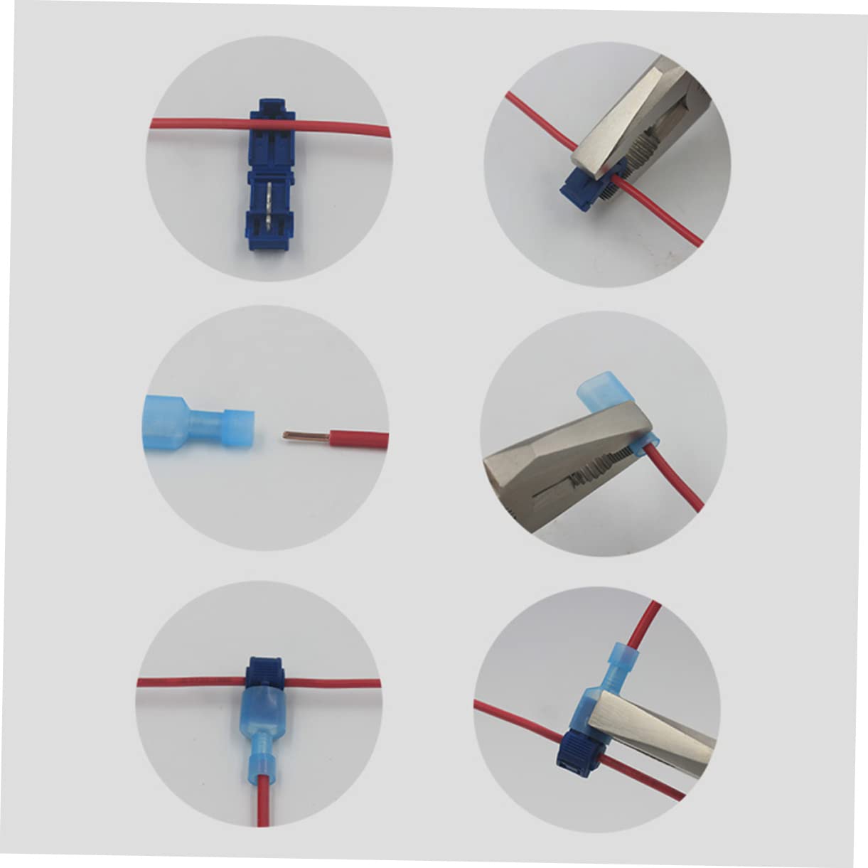 SOLUSTRE T-abzweig Schnellverbinder mit Verbindungsstecker Kupferdrahtverbindung 260 Stück für 0,5-4,0 Mm² Schnelle Kabelverbindung