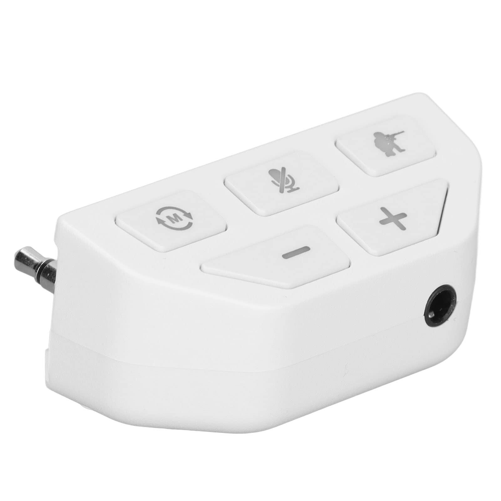 Améliorateur de Son One, Adaptateur de Casque Stéréo à Prise 3,5 Mm pour Manette One avec 4 Modes de Son EQ, Mode de Détection Blanc