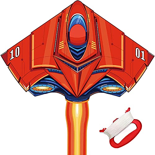 Blooming lilies Kites for Kids & Adults Easy to Fly, Large Plane Kite with 328ft Kite String for Boys Girls Beginner Beach Park Outdoor Games Summer Time Activities with Families Friends