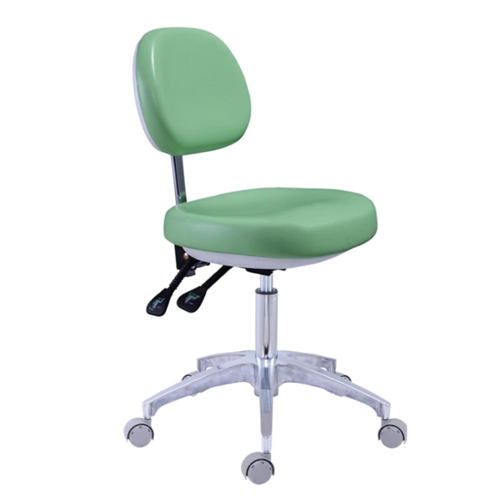 回転椅子高さ調節可能なキャスター付き医療施設用スツール空気圧チェア