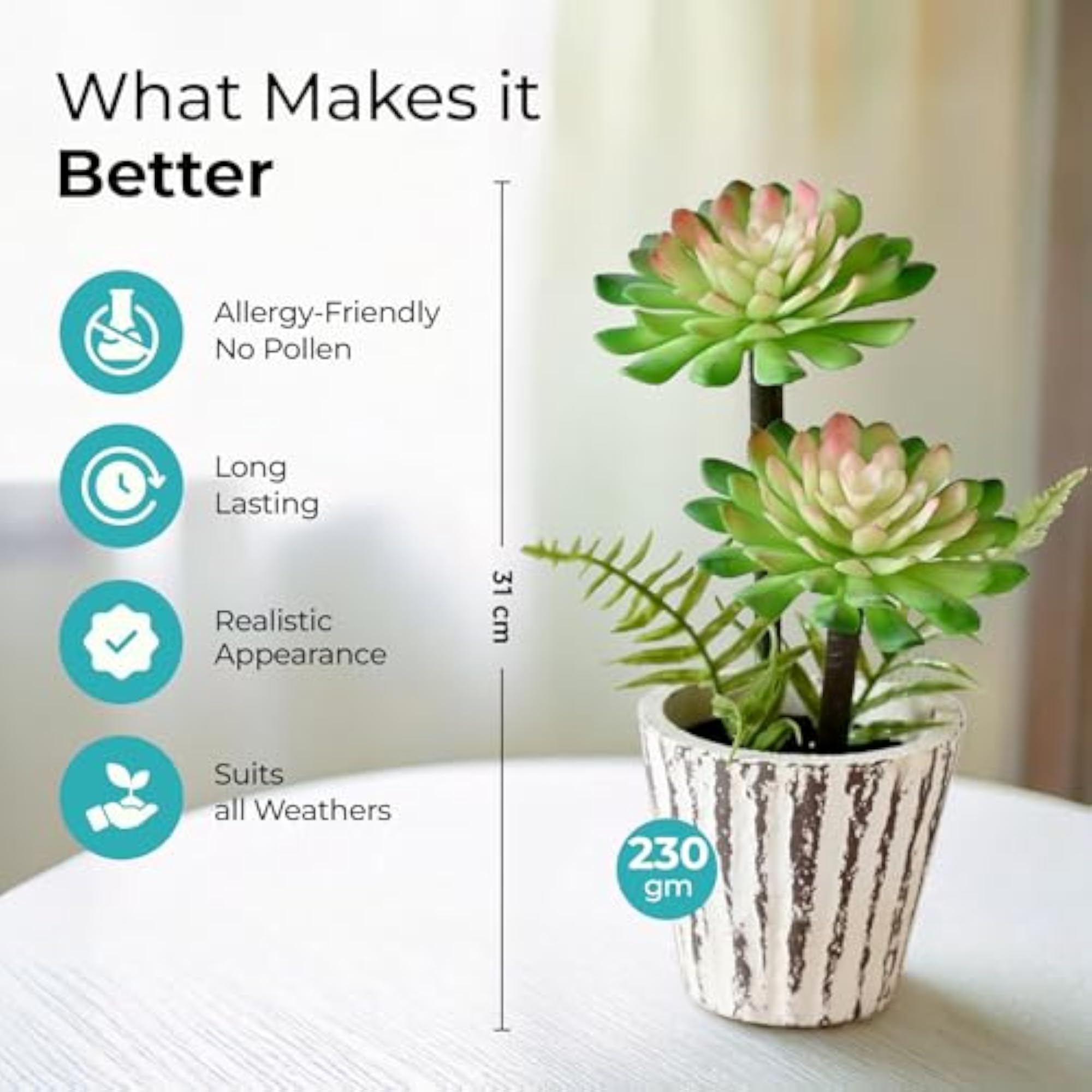Fabric Artificial Plants for Living Room Decor