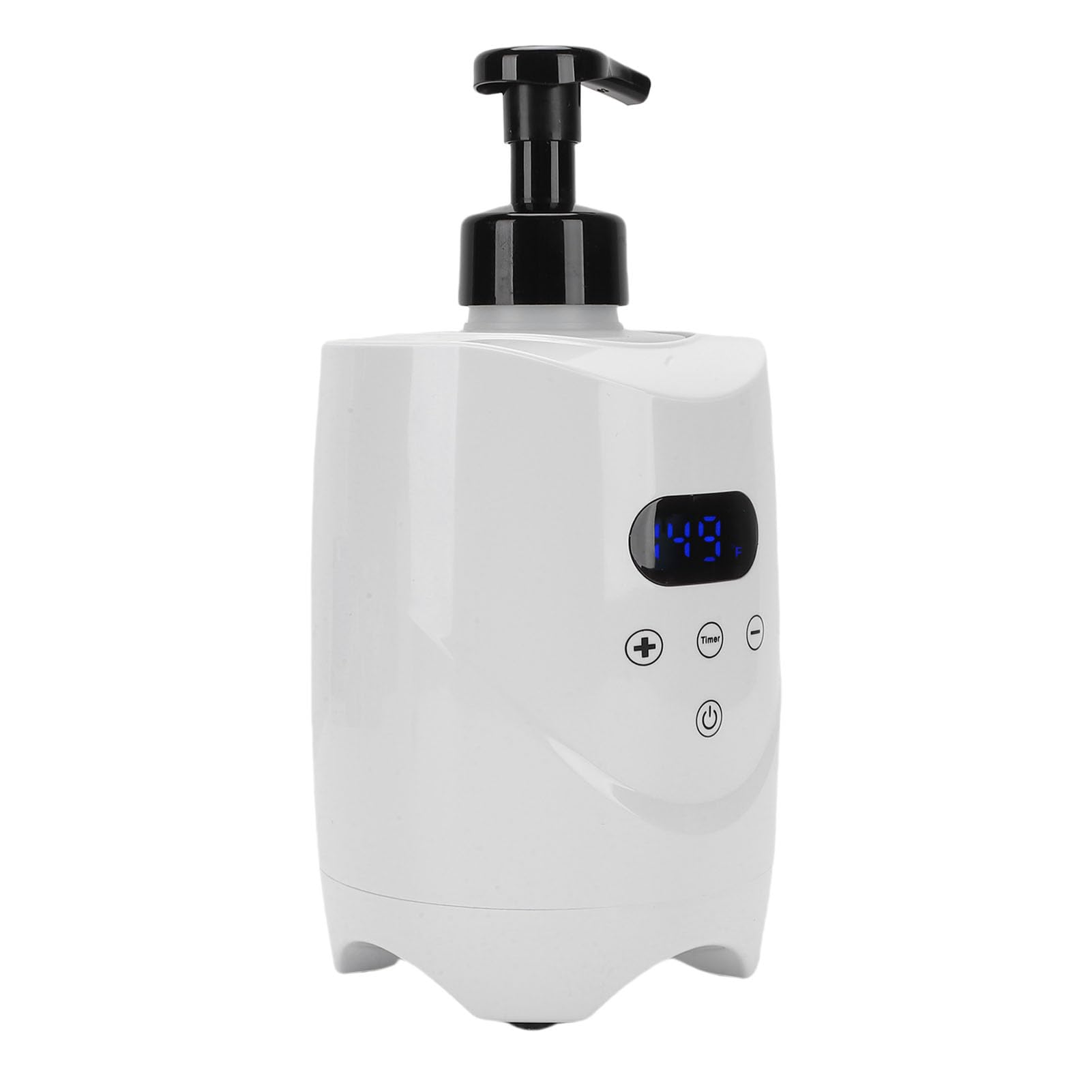 Brrnoo Calentador de Espuma de Afeitar Máquina de Espuma Calentador de para Crema de Afeitar y Cuidado de la Piel 500 Ml con Pantalla de Temperatura 30-75 ° C para el Hogar (Enchufe de la UE 220V)