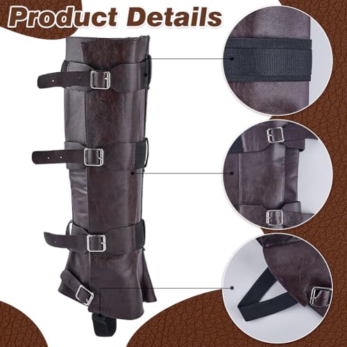 Protège jambes de chevalier médiéval réglable pour déguisement d'Halloween - 7