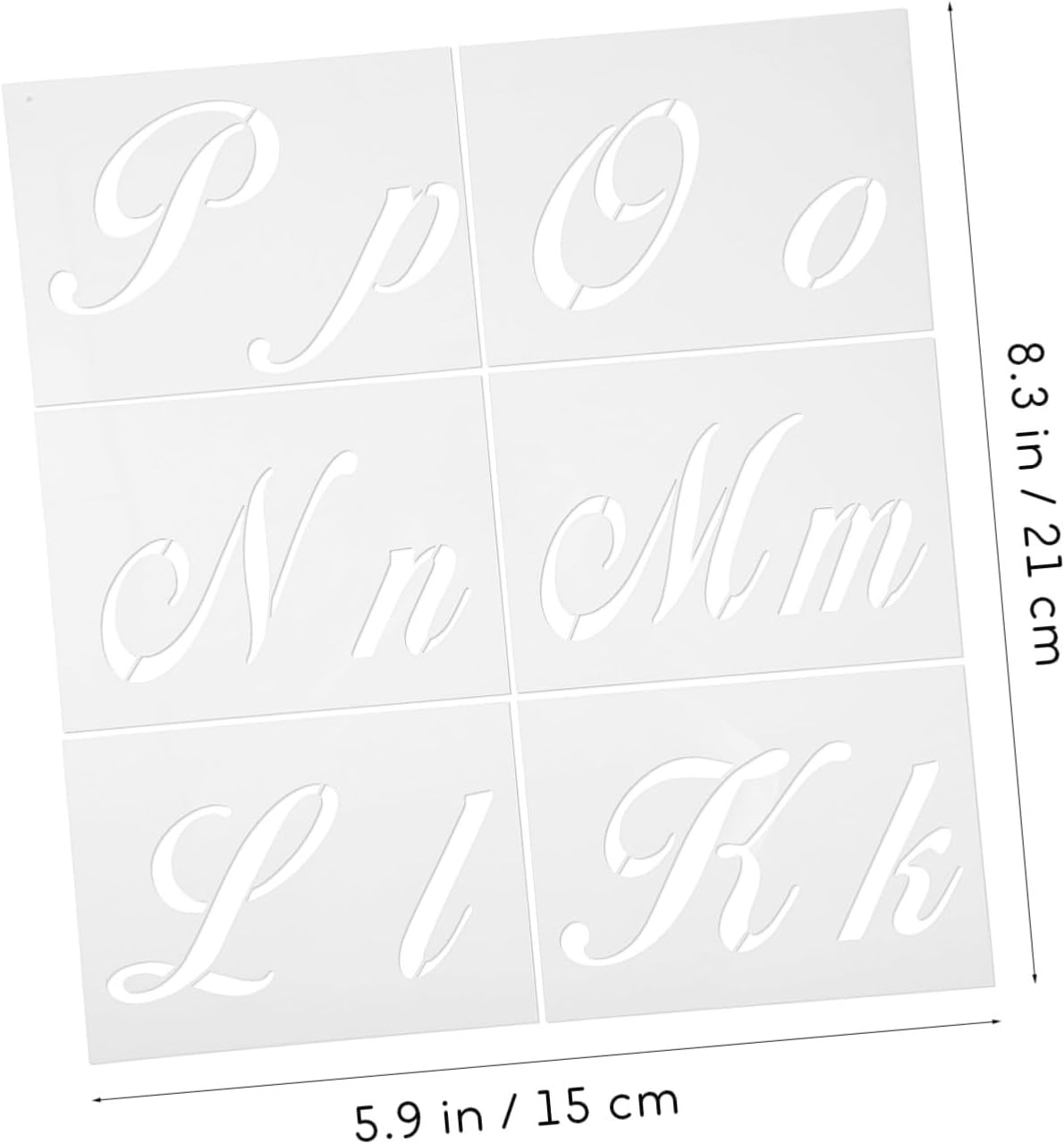 Assorted Letter and Number Stencils Alphabet Templates for DIY Crafting Scrapbooking Painting with Reusable Artistic Drafting Tools for Creative Projects