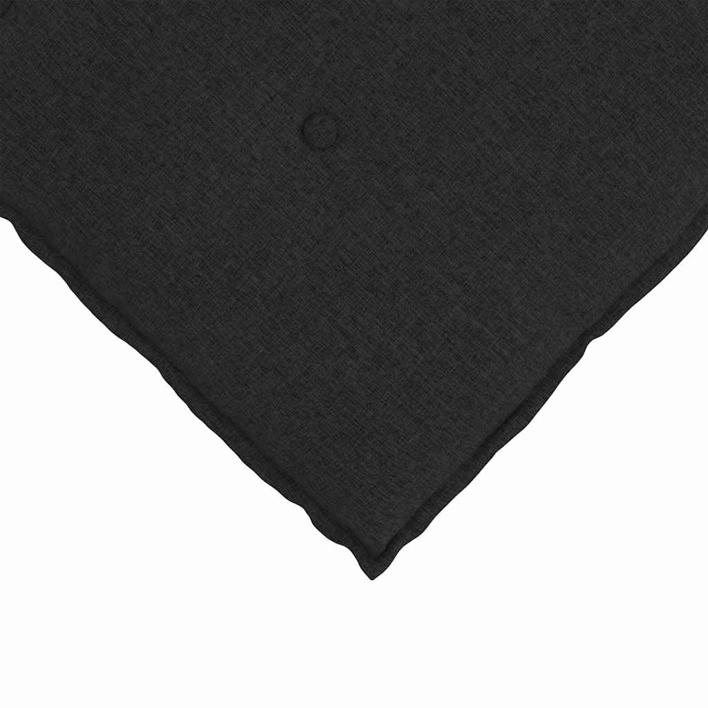 Cojín de respaldo negro 100 x 19 x 50 cm, funda de tela con cremallera, moderno cojín de apoyo para la espalda para cama, sofá, silla de oficina y salón