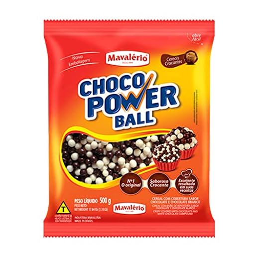 CHOCO POWER BALL MEDIO SORTIDO 500G MAVALÉRIO