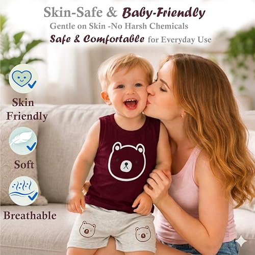 Image of Infantbond Baby Boy's and Girl's Cut Sleeve T-Shirt and Short Combo 100% Cotton Clothing Set(Combo Of 2)