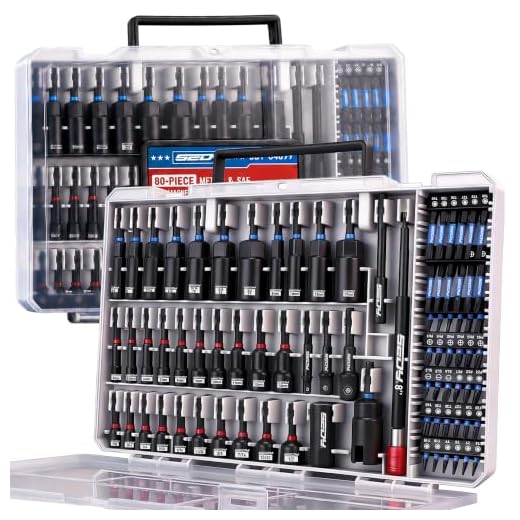 80-Piece Premium Magnetic Impact Nut Driver Set Metric & SAE with Socket Adapters, Bit Holder, Wing Nut Driver, Universal Sockets, Quick Release Extension, Power Bits