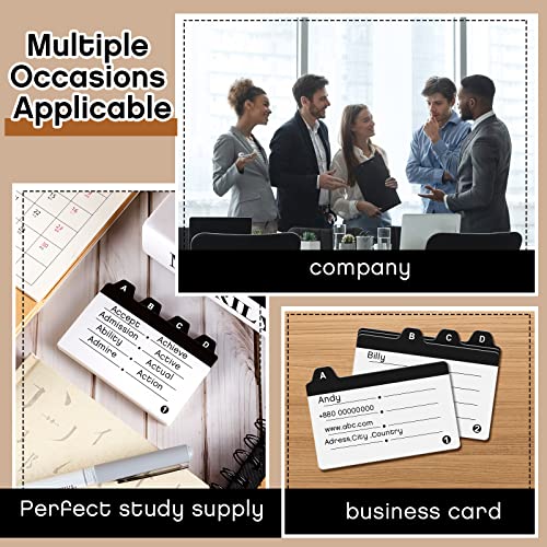 3 Sets Index Card Guide Set Business Index Cards Guide Dividers 2.2 X 3.5 Inches Alphabetical Tabbed Index Cards Dividers Note Card For Office File And Recipe Guides, 20 Counts, A-Z Guide #TOP5