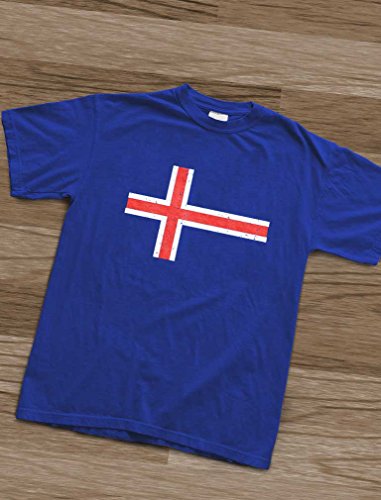 Islanda - Bandiera Islandese Vintage T-Shirt