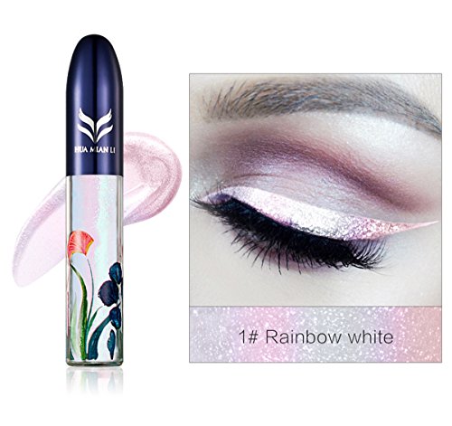 FANCY LOVE Enhanced Pearlescent Liquid Eyeliner with New Design, Charming Eyeliner (Multi White)