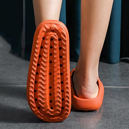 DYNWAVE Sapatos Chinelos Super Macios Unissexo para Casa Chinelos Antiderrapantes com Ponta Aberta E