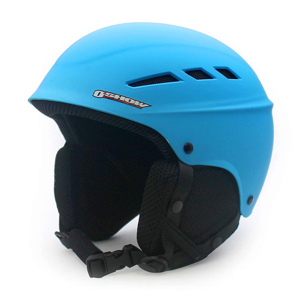 Mangen Ski Helmet Snowboard Helmet Skiing Snow Sports Helmet Outdoor Skiing Helmet (Blue, L (59CM-60CM))