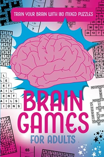 Brain Games For Adults: Train Your Brain With 180 Mixed Puzzles!