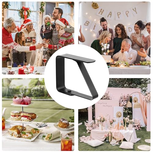 6 Pezzi Ferma Tovaglia da Tavola Inossidabili