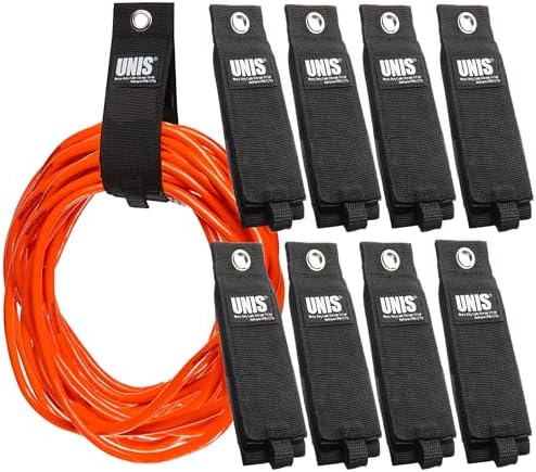 8 Pack Heavy Duty Large 13-inch Extension Cord Storage Extendable...