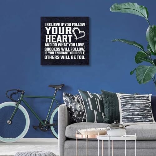 Lienzo de pared con frases para transformar habitaciones aburridas 7