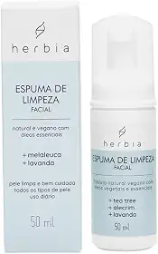 Herbia Espuma De Limpeza Facial Natural E Vegano