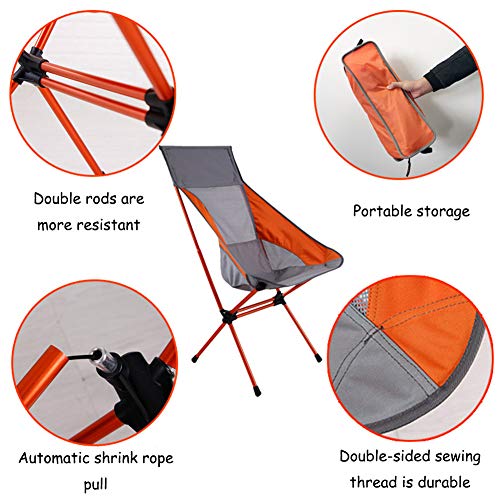 Chaise de camping pliable et compacte - Siège nomade léger pour pêche