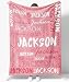 OLIVE OLIVIA Personalized Blankets for Kids with Names,Customized Blankets with Name for Adult,Custom Blanket,Gift for Birthday, 30'' x 40''
