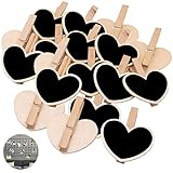 ✅【Praktische Mini tafel klammer】Die Oberfläche von den Mini Holz Kreidetafeln ist glatt, leicht zu schreiben und abzuwischen. Sie sind ideal für Sie, Memos, Notizen oder Nachrichten darauf zu schreiben.