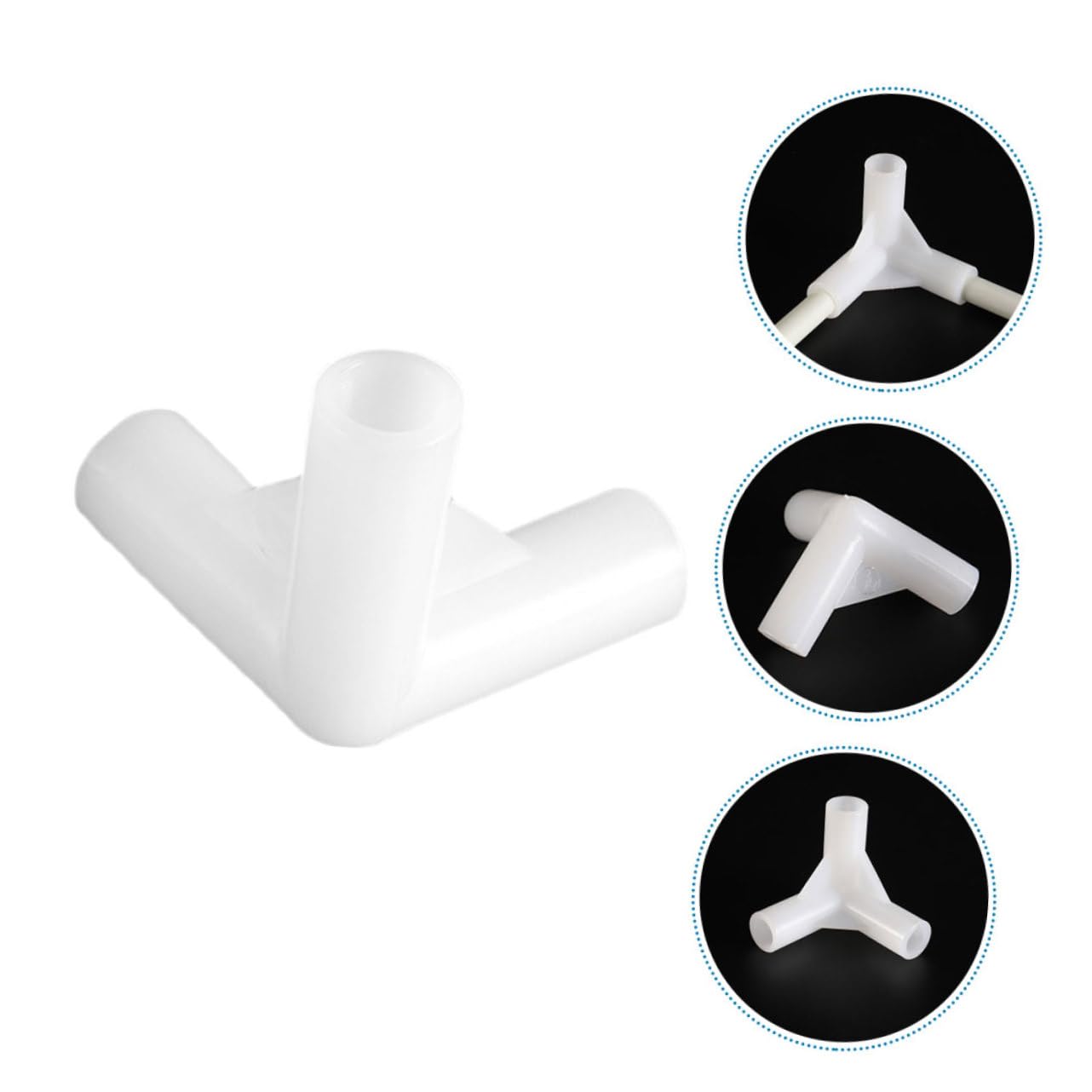 BESPORTBLE 150 Pièces Accessoires pour Tente Extérieure Raccords De Tuyauterie pour Raccords De en Plastique Garnitures De Poteau De Tente Raccords De Cadre D'auvent PP