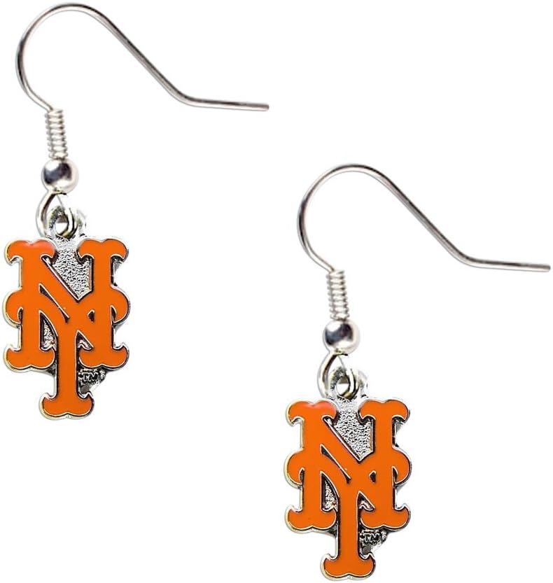 New York Mets Dangle Logo Earring Set Mlb Charm Gift