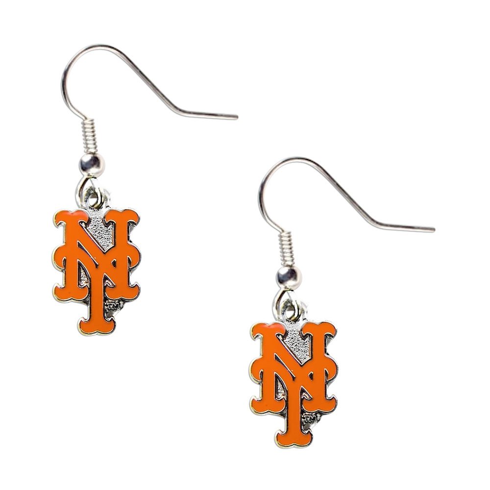 New York Mets Dangle Logo Earring Set Mlb Charm Gift